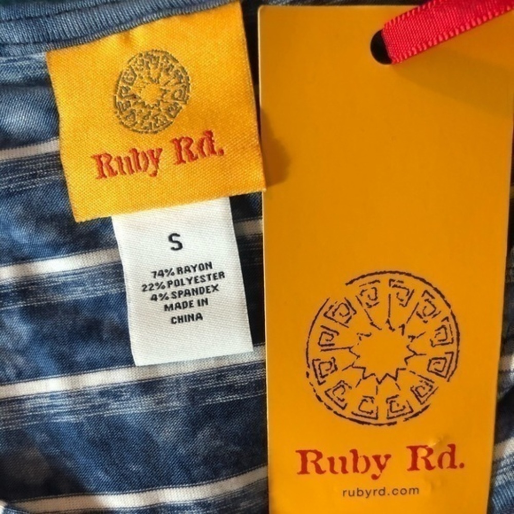 Ruby Rd stripped shirt - Picture 3 of 3